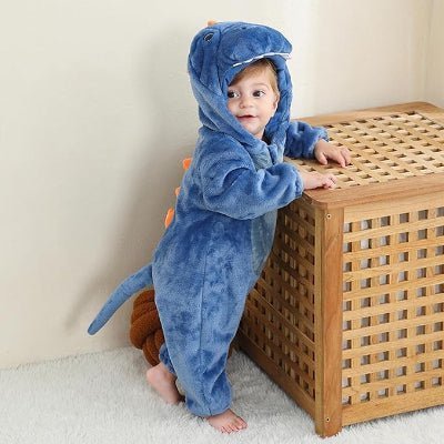 Pyjama Bebe - FluffyToddler™ - Dinosaure Bleu - Bebejob.com